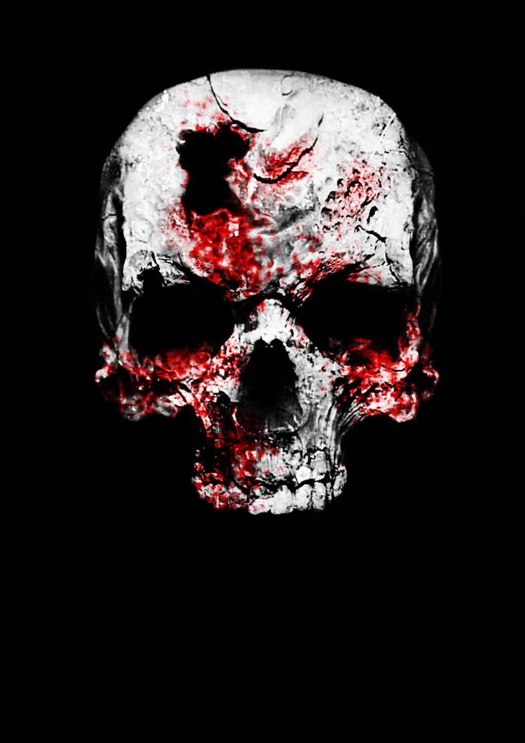 bloody skull clipart - photo #27