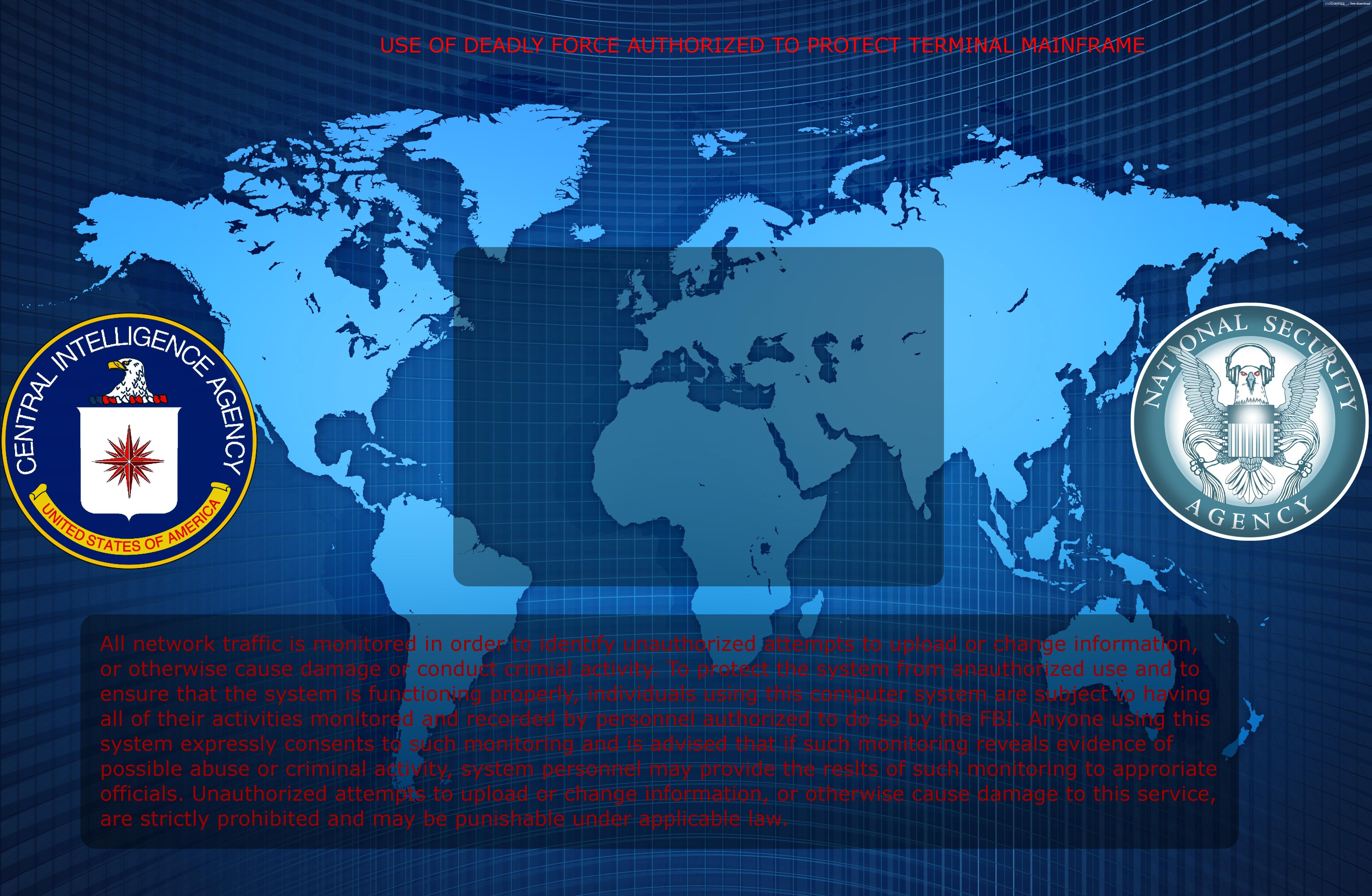 CIA World Map Wallpaper