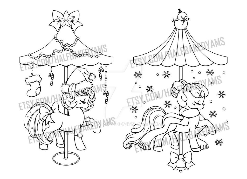 yampuff christmas pony cupcake coloring pages - photo #6
