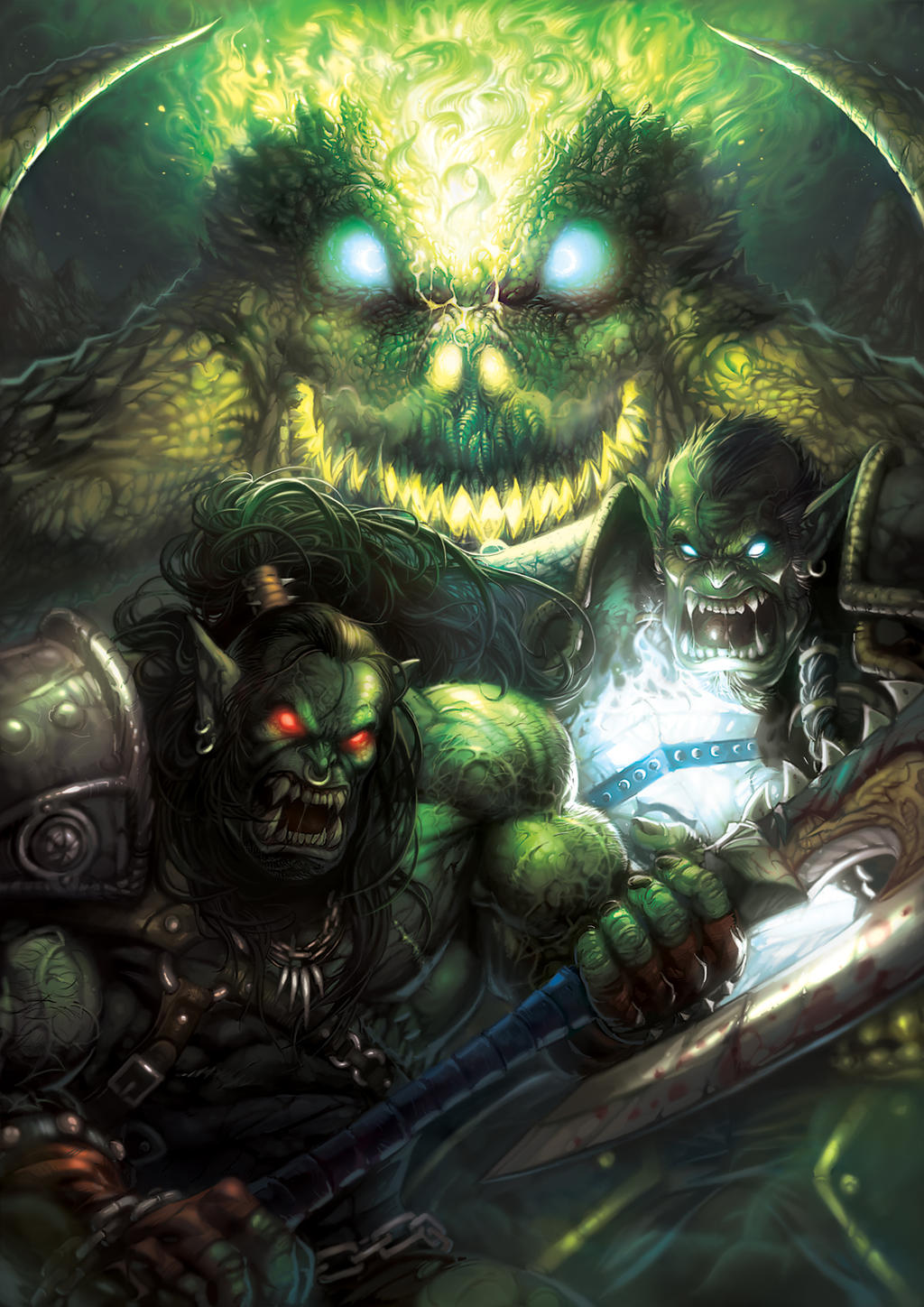 grom_hellscream_and_thrall_by_heewonlee-