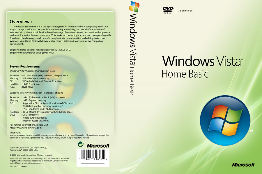Requirements For Windows Vista Home Basic