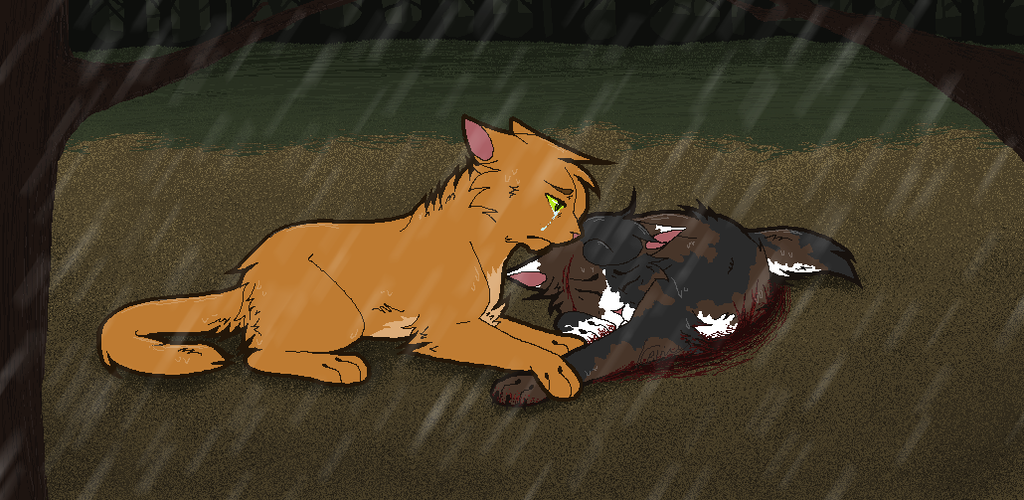 warrior cats coloring pages spotted leaf death - photo #44