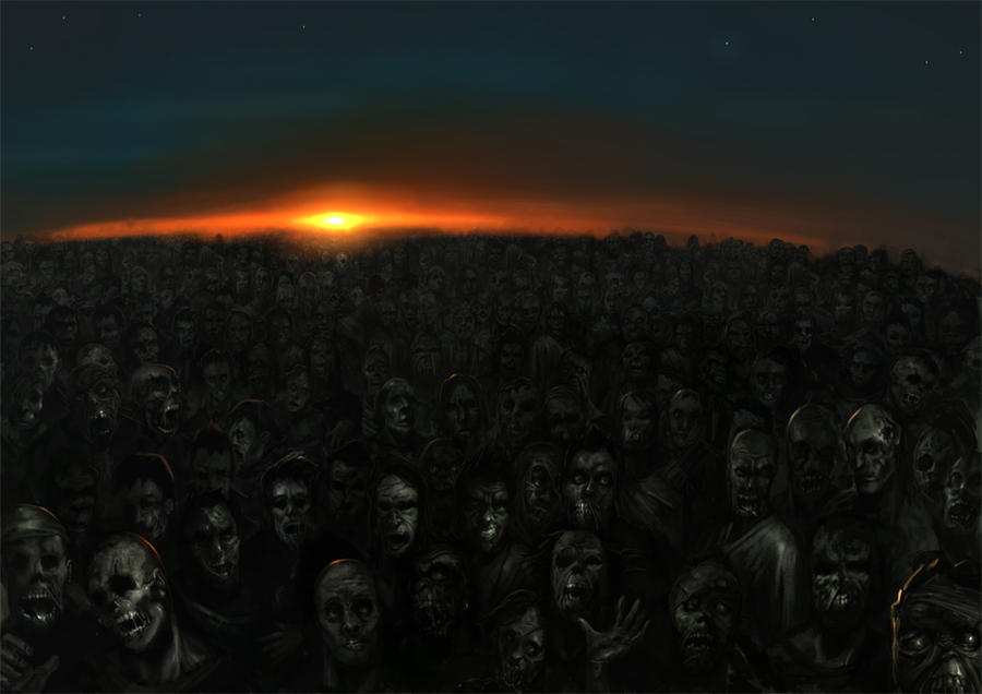 zombie horde clipart - photo #35