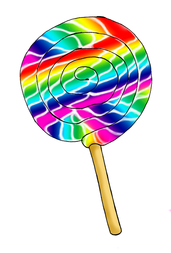rainbow lollipop clipart - photo #11