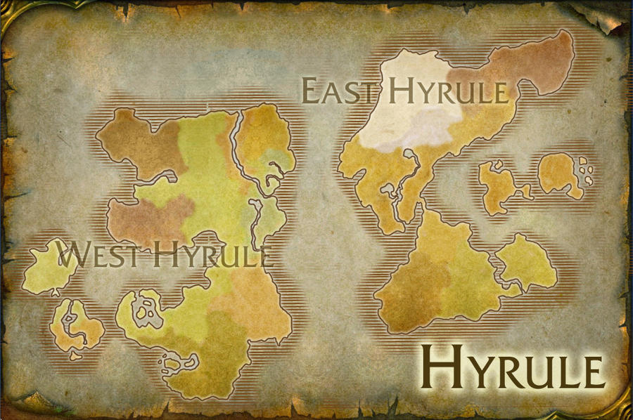 Hyrule World Map V2 By Therabidartist On Deviantart