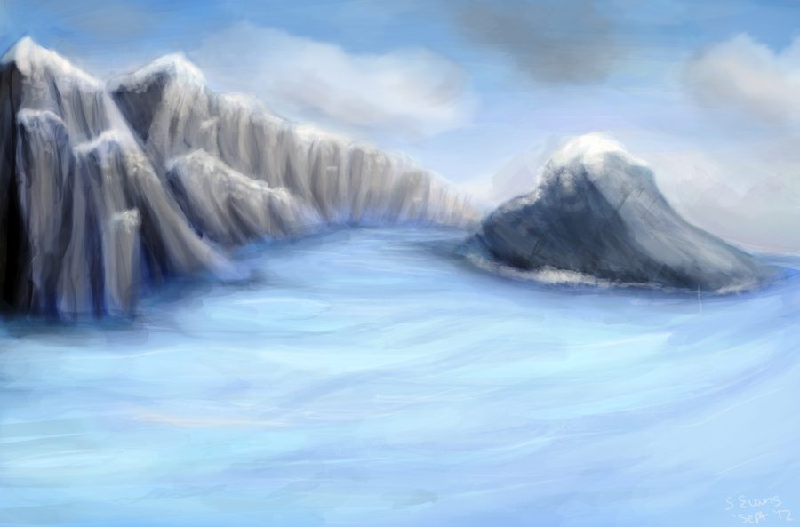 Awesome Icy Hillscape by Shavans