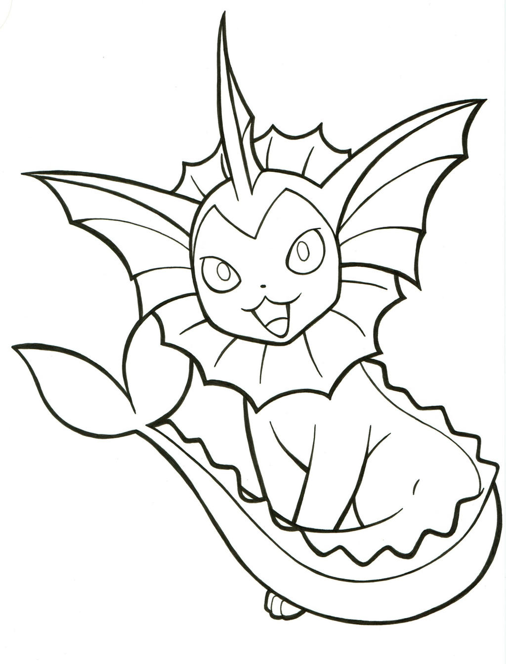 eeveelutions vaporeon coloring pages - photo #21
