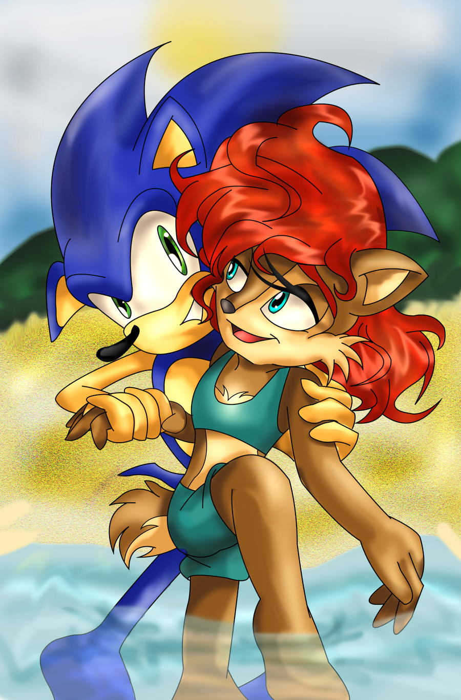 .:Sonic and Sally:. by MontyTH on DeviantArt