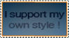 I support my own style stamp by deviantStamps