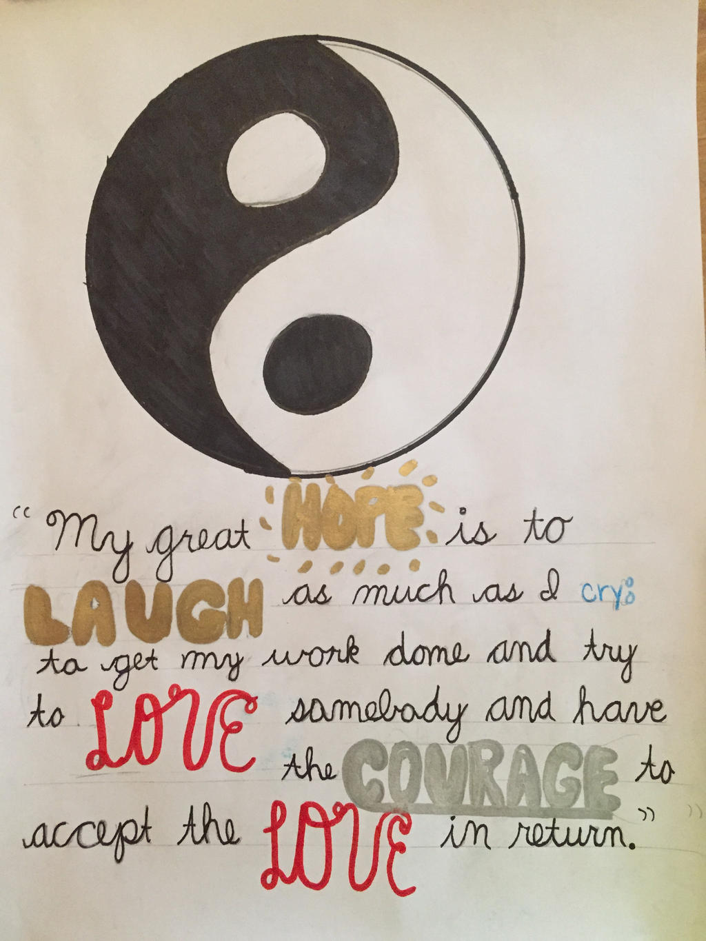 ying yang quotequinnerss on deviantart