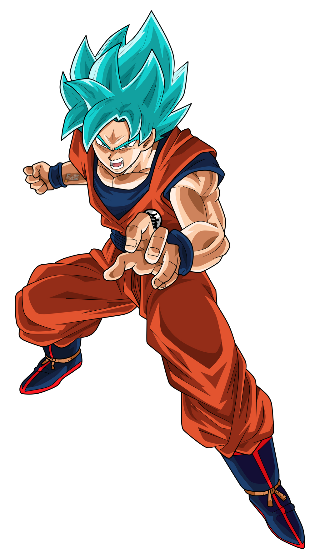 Goku Super Saiyan Blue by Frost-Z on DeviantArt