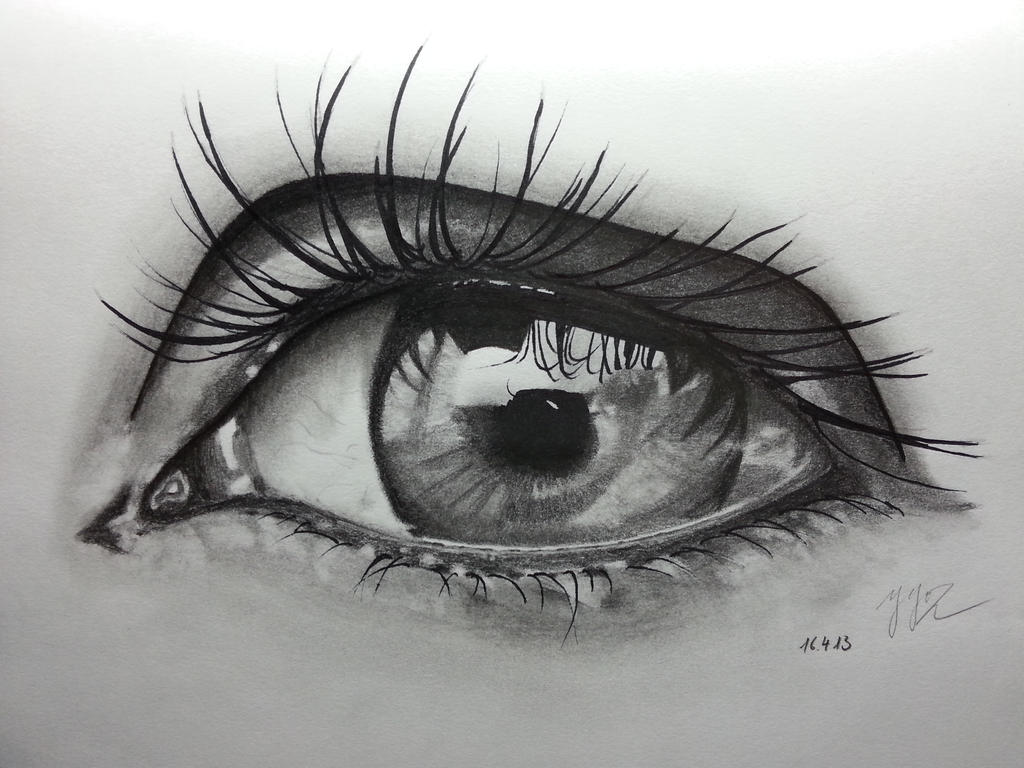 Pencil Drawing ~ Eye 2 by ozastark on DeviantArt Unique Eye Drawings